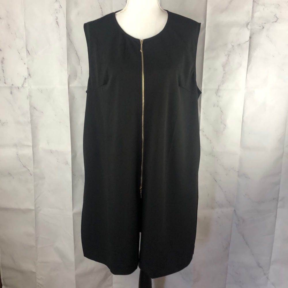Simply Noelle Zippered Sleeveless Career Tunic